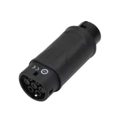 EV Charging Adapter 32A 22KW Electric Vehicle Charger Connector Type1 به Type2 EV Charging Adapter