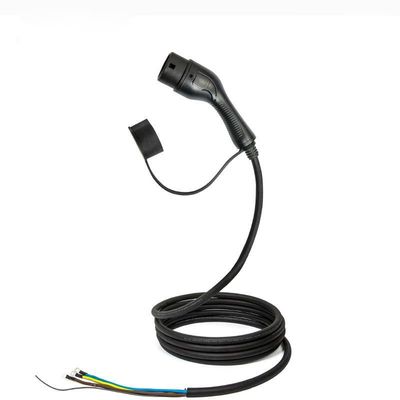 تک تفنگ IEC62196 Type2 دوشاخه شارژ خودرو الکتریکی 32A/1 فاز کابل شارژر EV AC 250 ولت
