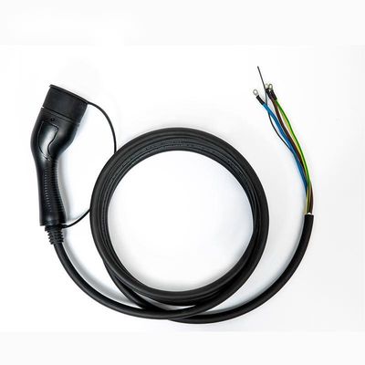 تک تفنگ IEC62196 Type2 دوشاخه شارژ خودرو الکتریکی 32A/1 فاز کابل شارژر EV AC 250 ولت