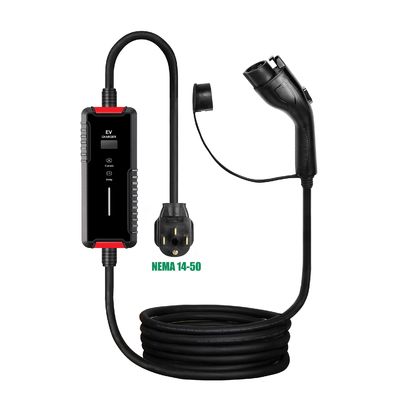 قابل حمل هوشمند AC Home EV ایستگاه شارژ 16A نوع 1 شارژر ماشین برقی SAE J1772