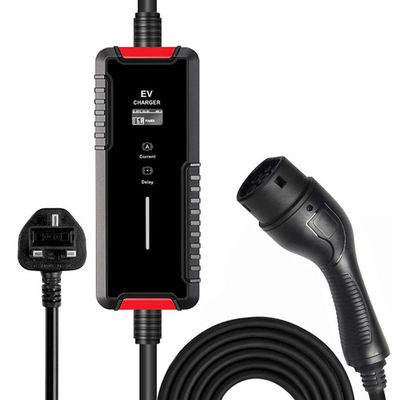 32A نوع 2 شارژر EV قابل حمل AC 200V-250V ایستگاه شارژ ماشین الکتریکی