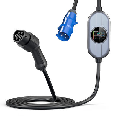 شارژر ماشین EV نوع 2 IEC62196 16A قابل حمل ایستگاه شارژ EV AC 250 ولت