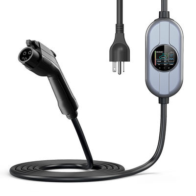 ایستگاه شارژ AC 250 ولت نوع 1 برای شارژر EV خودروی الکتریکی با صفحه نمایش LCD محافظ IP65