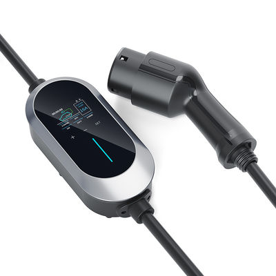 شارژر سریع EV نوع 2 تنظیم جریان حداکثر 32A، شارژر خودروی الکتریکی قابل حمل OEM AC