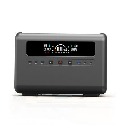 باتری 2400W LiFePO4 ژنراتور خورشیدی خروجی AC/DC نیروگاه قابل حمل 2304Wh برای فضای باز