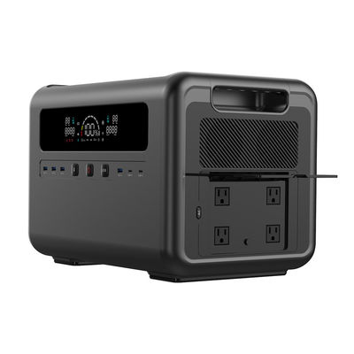 باتری 2400W LiFePO4 ژنراتور خورشیدی خروجی AC/DC نیروگاه قابل حمل 2304Wh برای فضای باز