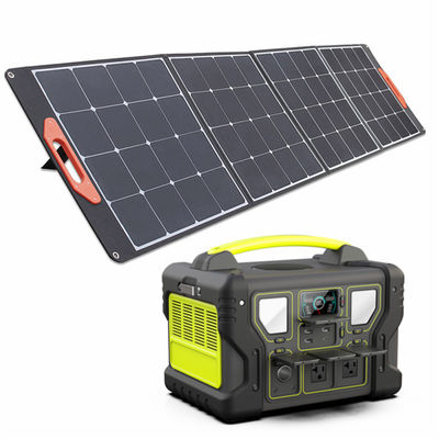 نمایشگر LCD 300W/500W/700W/1000W نیروگاه قابل حمل با پانل خورشیدی بازسازی ضد آب