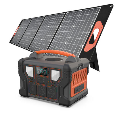نمایشگر LCD 300W/500W/700W/1000W نیروگاه قابل حمل با پانل خورشیدی بازسازی ضد آب